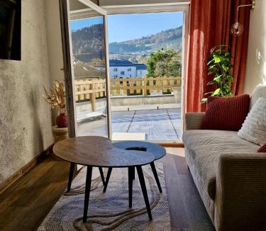 Granges-Aumontzey Apartment | Le Duplex du Parc - Terrasse