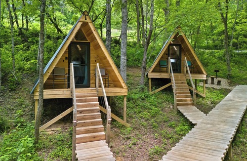 Hartford Cabin | Off-Grid Mini A-Frame in Hartford, TN- Cabin S