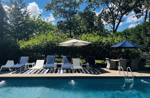 Westhampton Beach House | Westhampton Beach with Heated Pool & Gym- on a Private Road