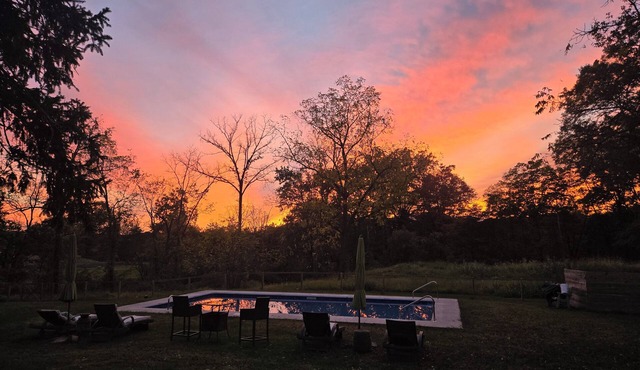 Big beautiful Farmhouse on 24 acres next to HITS, with heated Inground pool!