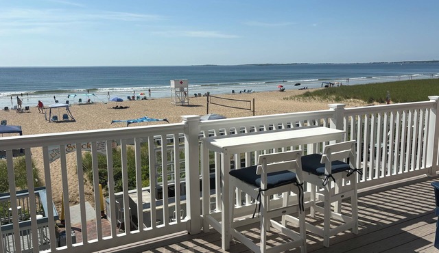 Spectacular Beachfront Condo-Watch sunrise from deck overlooking beach.